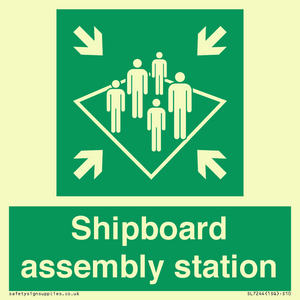 Shipboard assembly station